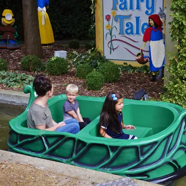 Family enjoying Fairy Tale Brook at the LEGOLAND Windsor Resort