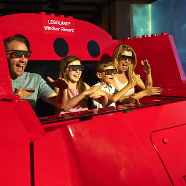 Family on LEGO® NINJAGO® The Ride at the LEGOLAND Windsor Resort