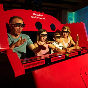 Family on LEGO® NINJAGO® The Ride at the LEGOLAND Windsor Resort