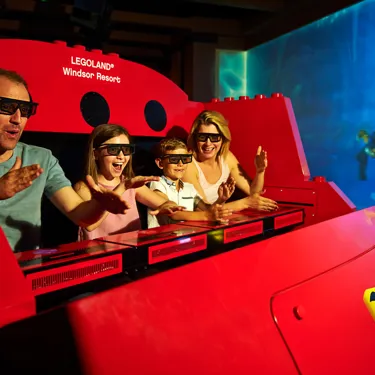 Family on LEGO® NINJAGO® The Ride at the LEGOLAND Windsor Resort