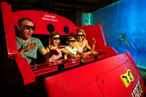 Family on LEGO® NINJAGO® The Ride at the LEGOLAND Windsor Resort