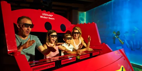 Family on LEGO® NINJAGO® The Ride at the LEGOLAND Windsor Resort