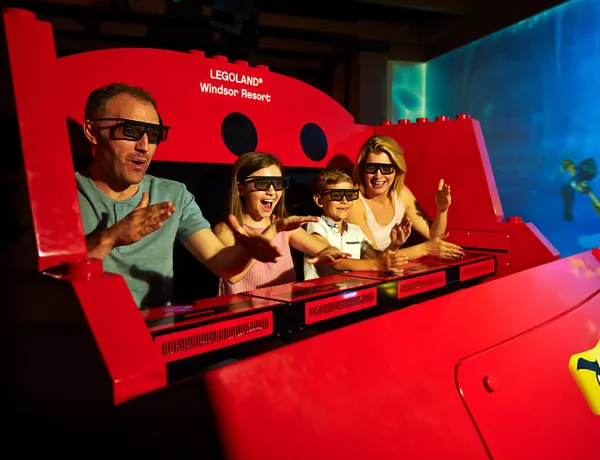 Family on LEGO® NINJAGO® The Ride at the LEGOLAND Windsor Resort