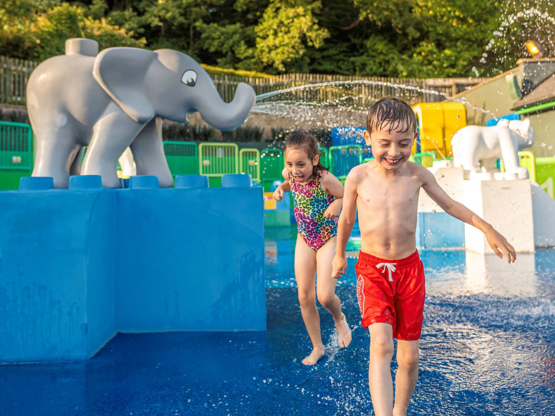 Children Playing at Splash Safari