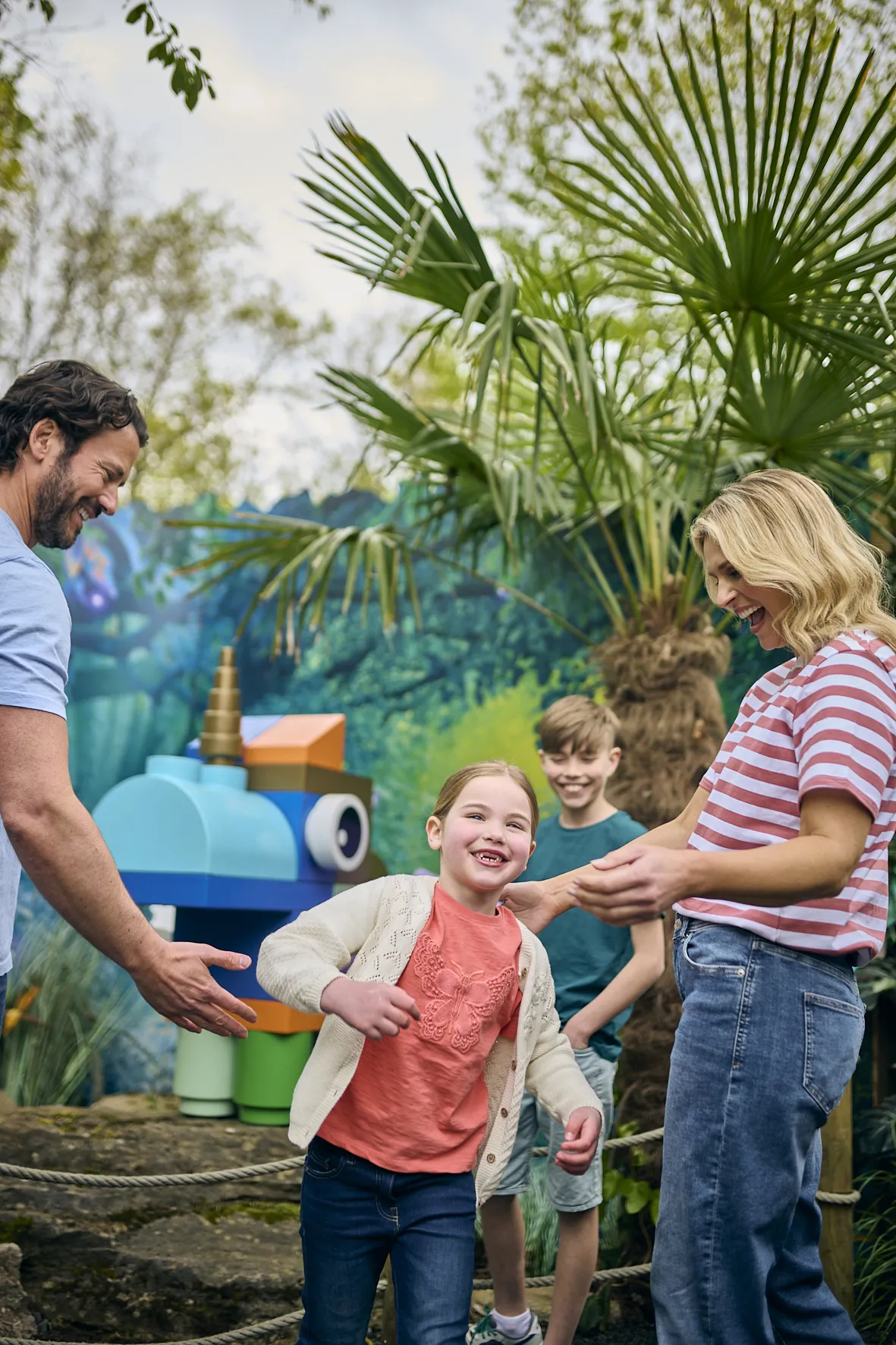 Family Enjoying The Magical Forest in LEGO MYTHICA