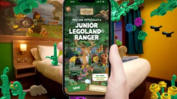 LEGOLAND Woodland Village Augmented Reality experience - you are officially a LEGOLAND Junior Ranger!