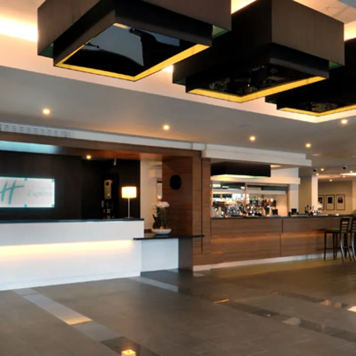 Reception area of the Holiday Inn Express Heathrow T5