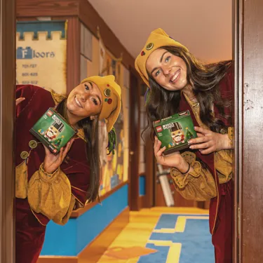 Elves preparing for Elf Wake Up Calls at the LEGOLAND Resort Hotels