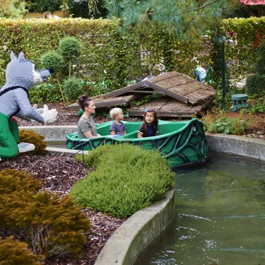 Family enjoying Fairy Tale Brook at the LEGOLAND Windsor Resort