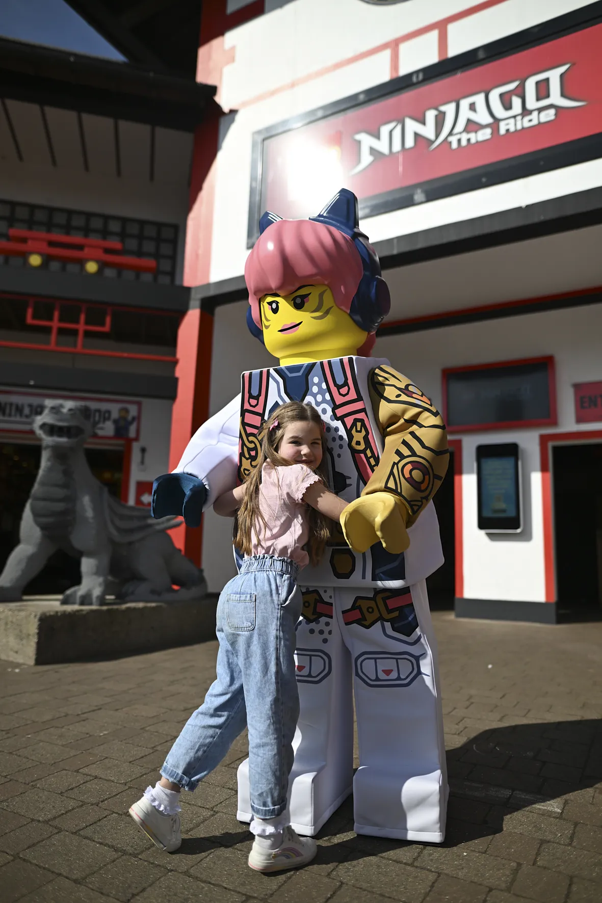 Girl Hugging Sora From LEGO NINJAGO