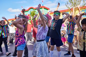 Children dancing at LEGO Festival