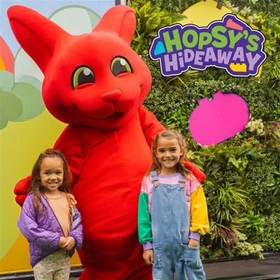 Children with Hopsy the DUPLO bunny at Hopsy's Hideaway