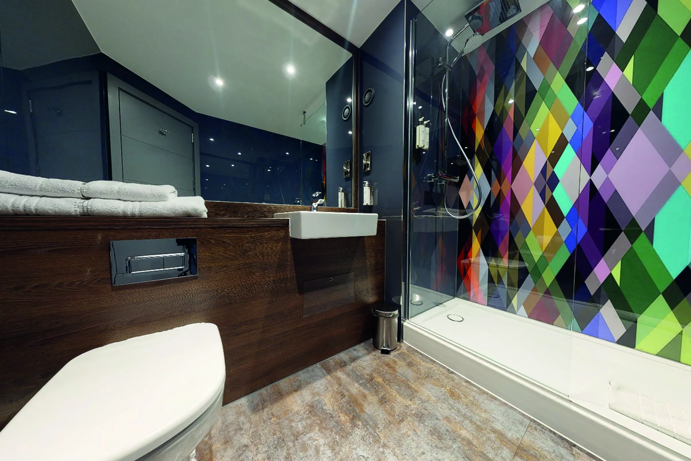 Bathroom in the rooms at the Village Hotel Bracknell - a LEGOLAND Windsor partner hotel