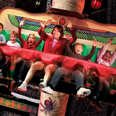 Families on Scarab Bouncers at the LEGOLAND® Windsor Resort