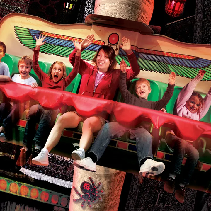 Families on Scarab Bouncers at the LEGOLAND® Windsor Resort