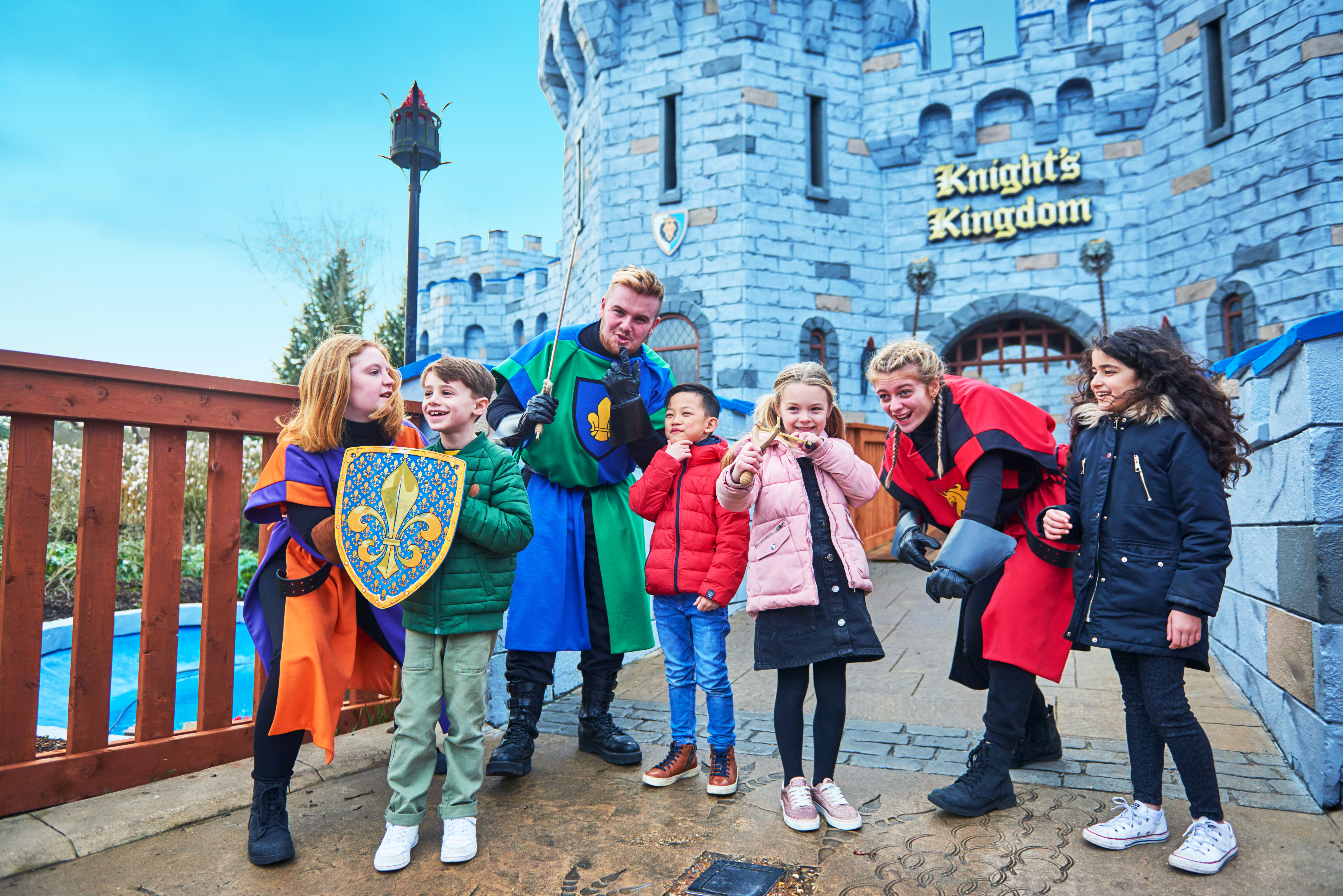 Kids Play with Castle Players at the LEGOLAND Windsor Resort