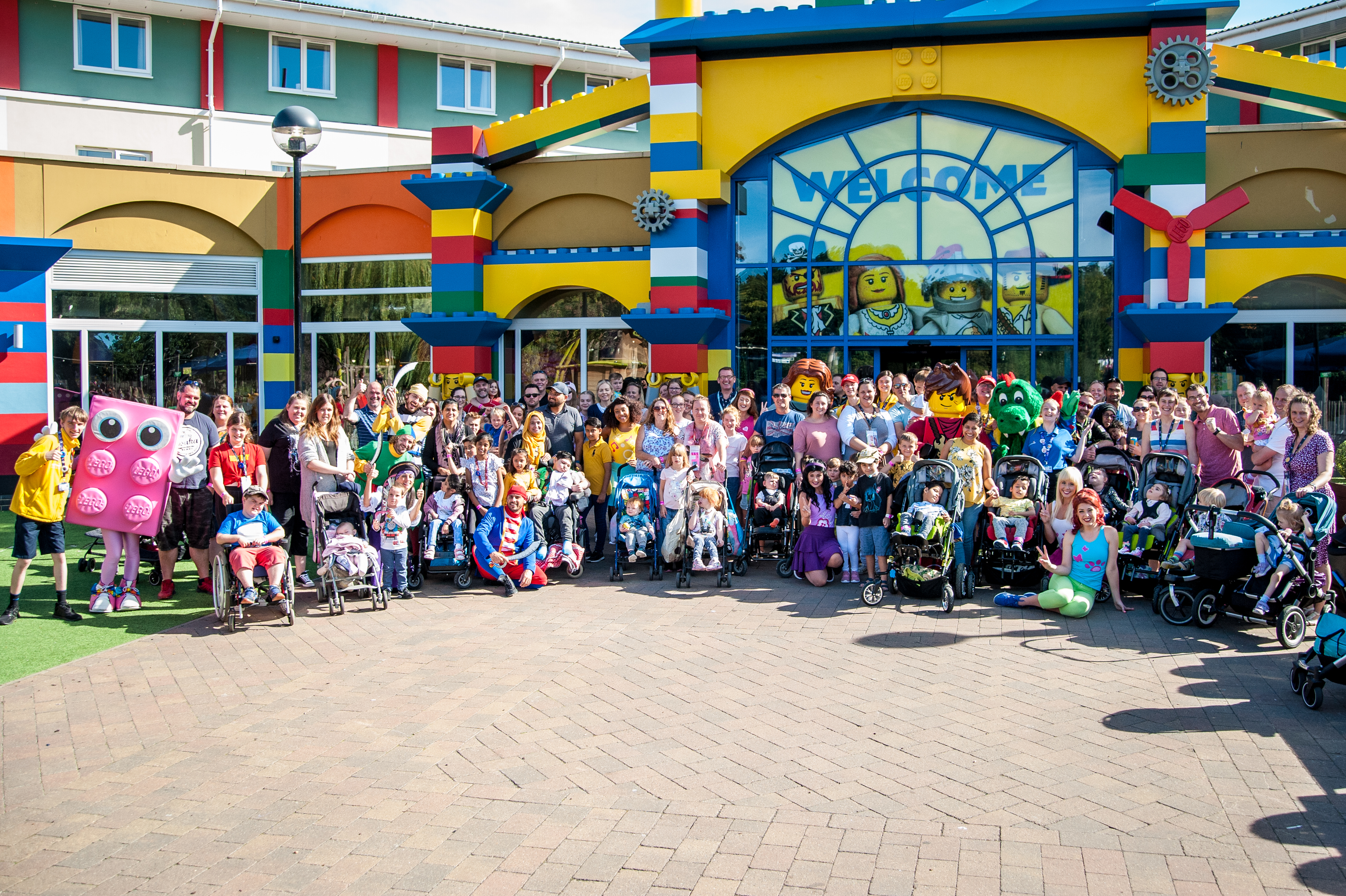 Guests attending the Merlin's Magic Wand Fun Festival at the LEGOLAND Windsor Resort