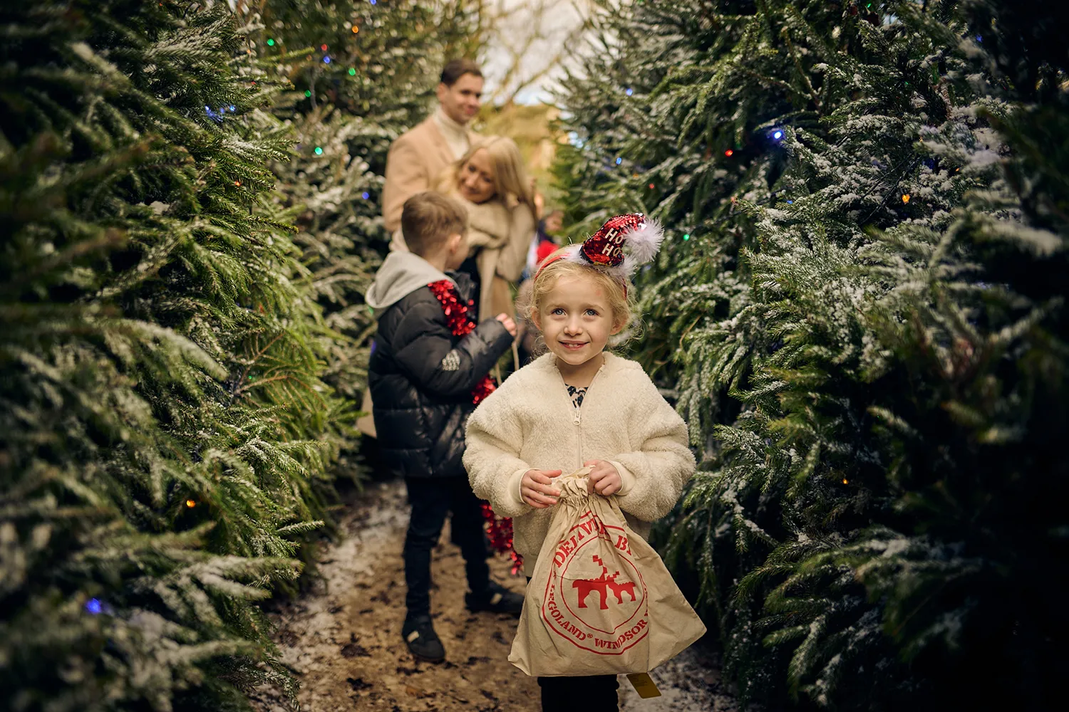 Girl In Trees LEGOLAND At Christmas