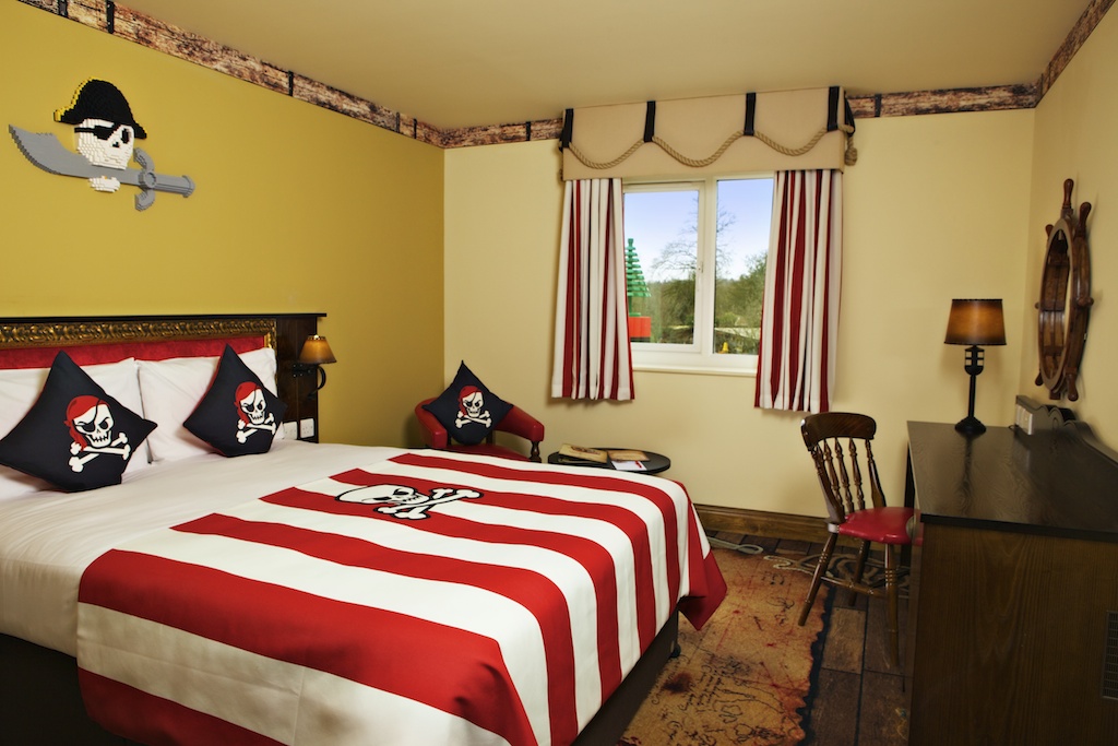 Adult's Area of Pirate Themed Room in the LEGOLAND Resort Hotel
