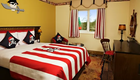 Adult's Area of Pirate Themed Room in the LEGOLAND Resort Hotel