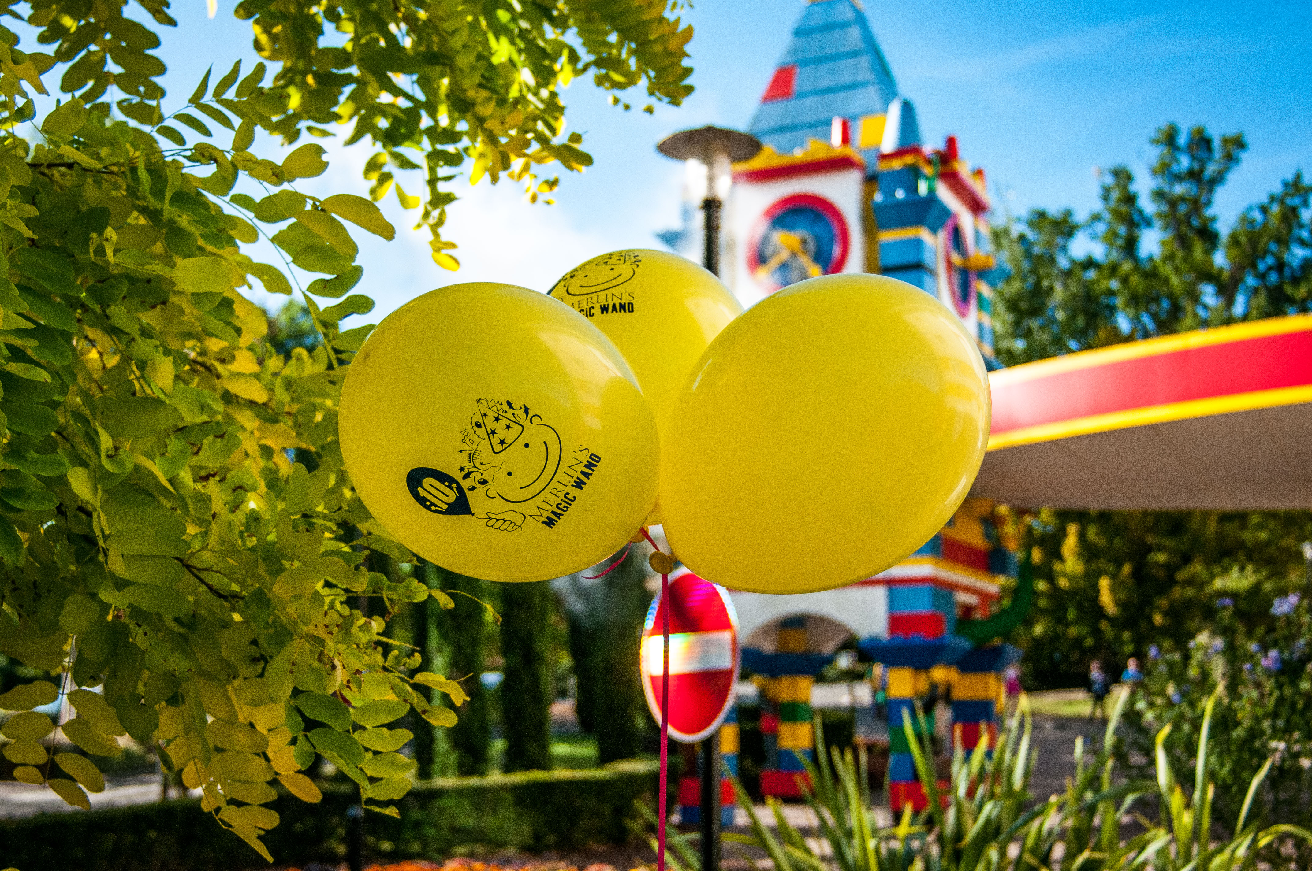 Merlin's Magic Wand Balloons outside the LEGOLAND Resort Hotel