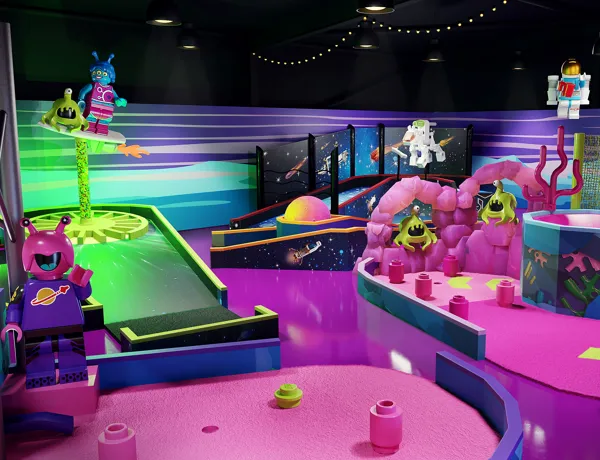 LEGO Space Mission course at LEGOLAND Adventure Golf