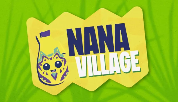 NaNa Village logo from the Gaming Zone at LEGO Festival