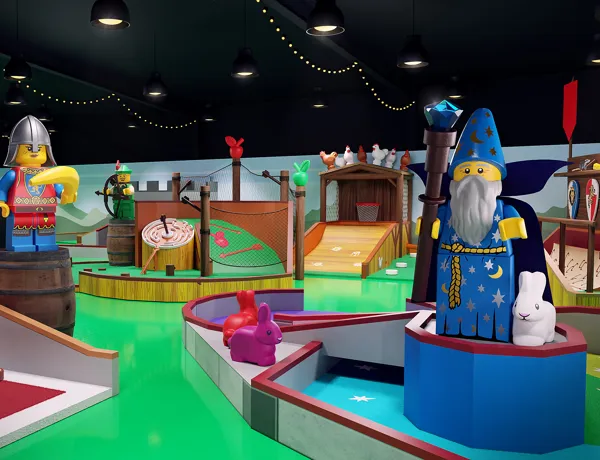 LEGO Medieval Mayhem Course at LEGOLAND Adventure Golf