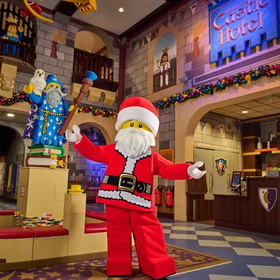 Father Christmas Minifigure Character at LEGOLAND Castle Hotel