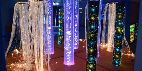 The Sensory Space lights at the LEGOLAND Windsor Resort