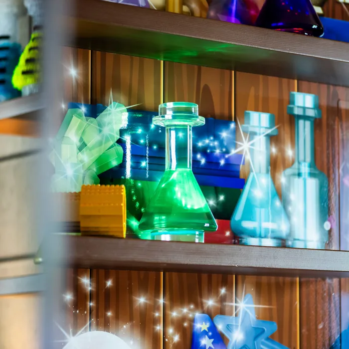 LEGO theming in a Wizard room in the LEGOLAND Castle Hotel
