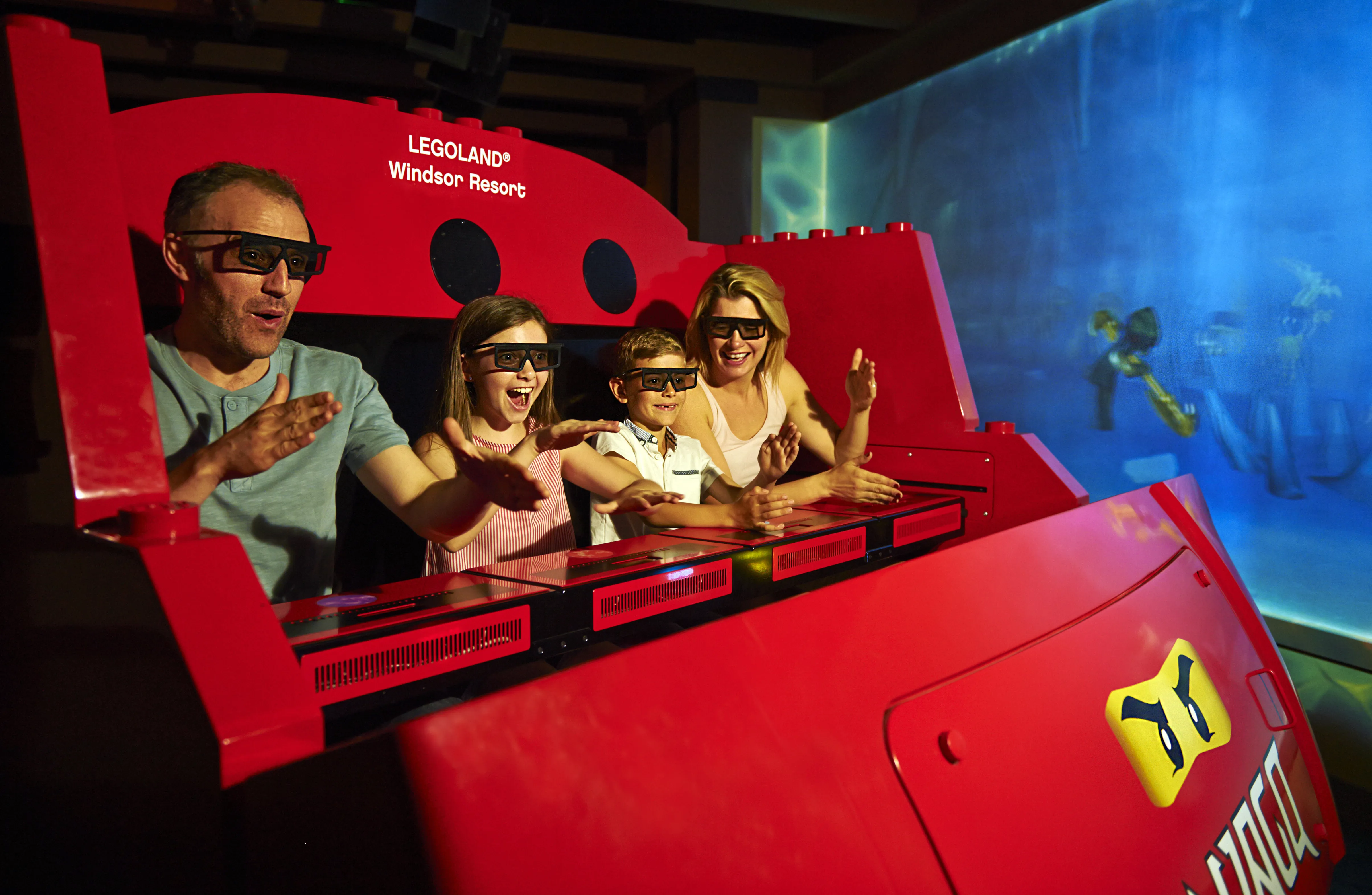 Family on LEGO® NINJAGO® The Ride at the LEGOLAND Windsor Resort