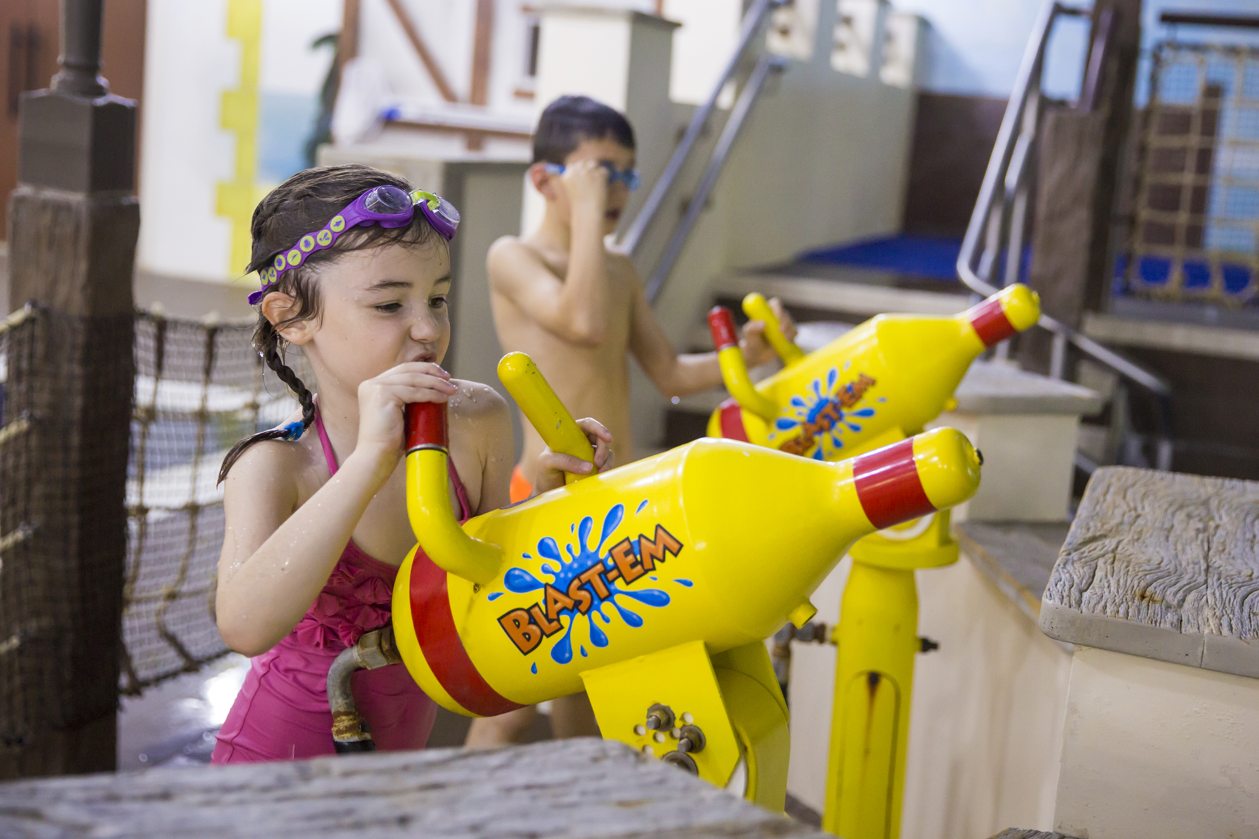 Children enjoying the Pirate Themed Swimming Pool at the LEGOLAND Resort Hotel