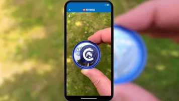 LEGO MYTHICA Maximus Pop Badge brought to life through Augmented Reality