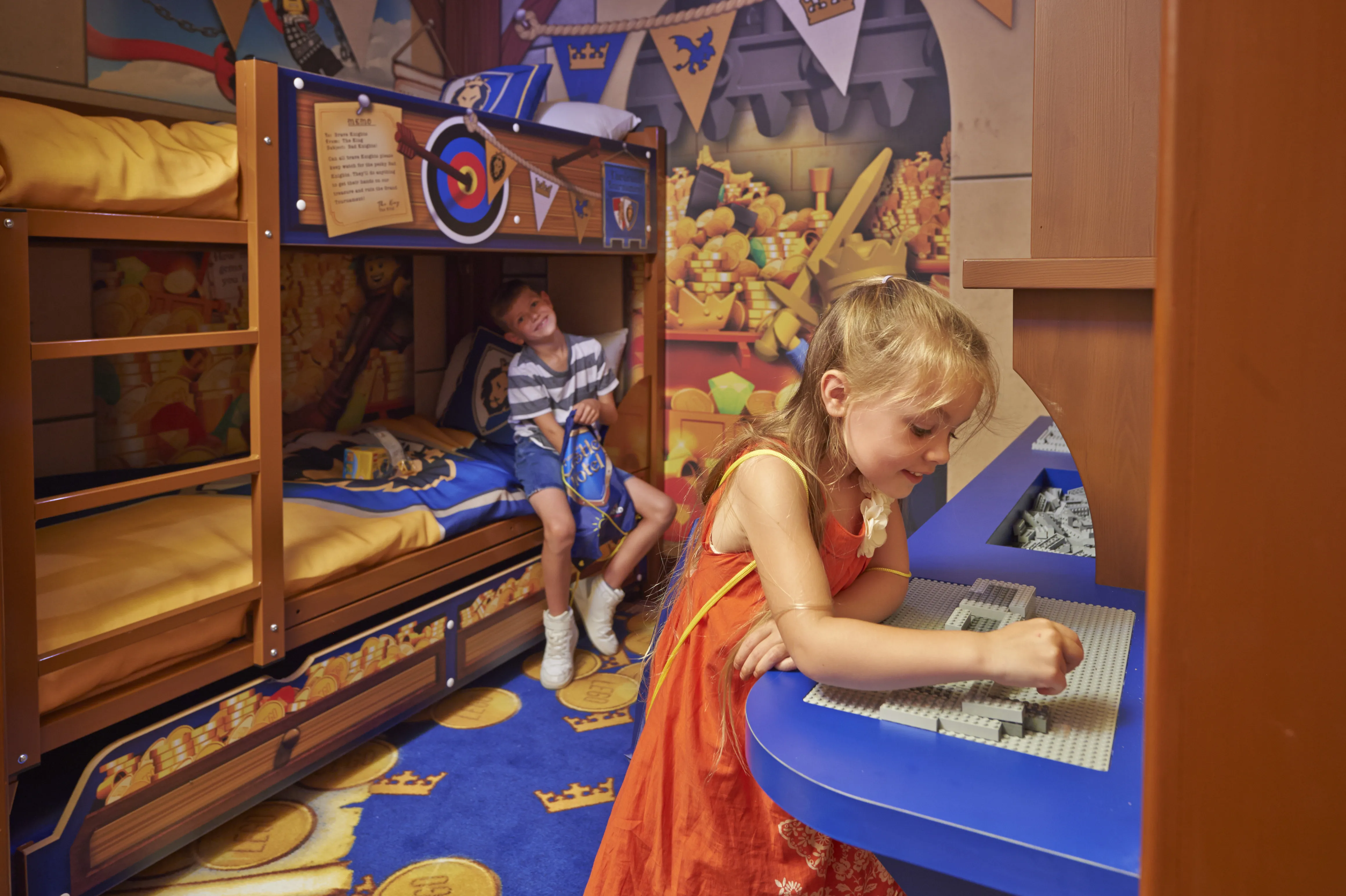 Children playing in kids' area of Wizard Room