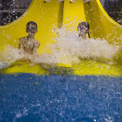 Children enjoying the Pirate Themed Swimming Pool at the LEGOLAND Resort Hotel
