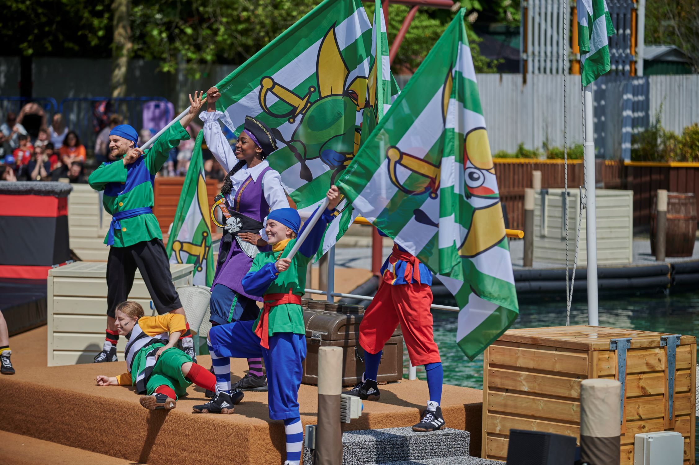 Captain Redbeard and the Legend of the Golden Cutlass at the LEGOLAND Windsor Resort - Pirates with Flags