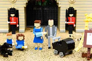 Prince Louis and family model at LEGOLAND Windsor Resort