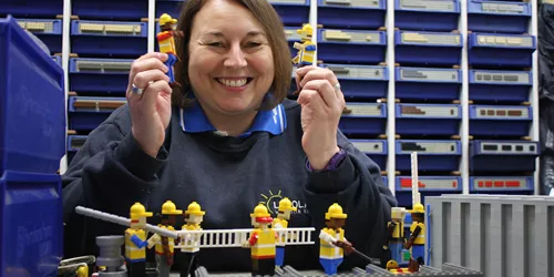 Paula, a model maker featured on Channel 5's "Inside LEGOLAND: A World Of Wonder"