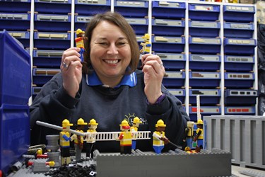 Paula, a model maker featured on Channel 5's "Inside LEGOLAND: A World Of Wonder"