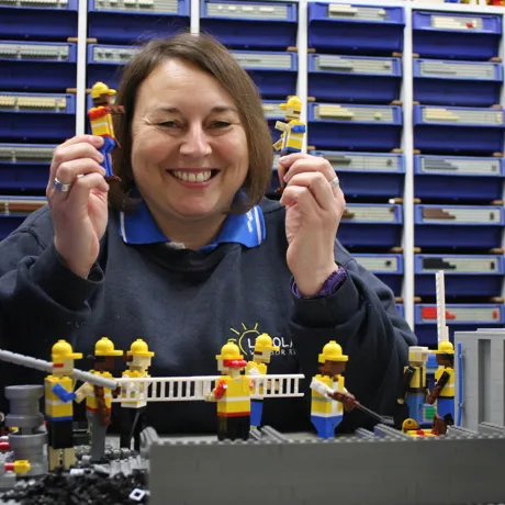 Paula, a model maker featured on Channel 5's "Inside LEGOLAND: A World Of Wonder"