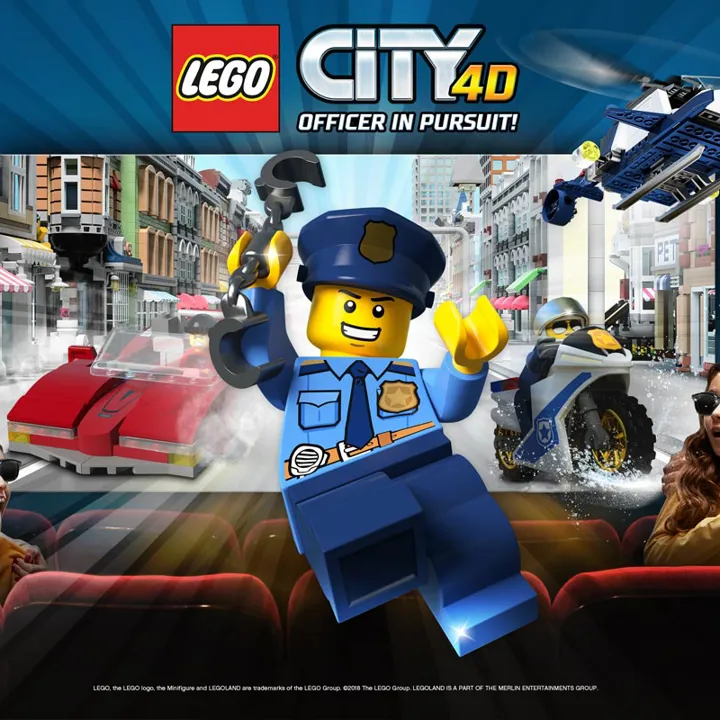 LEGO City 4D - Officer in Pursuit 4D movie at LEGO Studios 4D