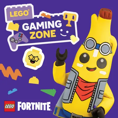 LEGO Gaming Zone logo with Adventure Peely at LEGO Festival