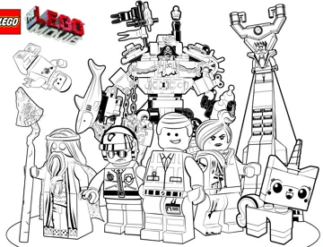 The LEGO® Movie™ Colouring Sheet